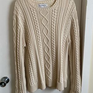 Cable Knit Cream Sweater